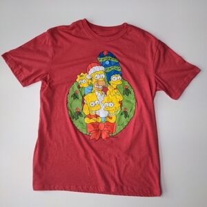 The Simpsons Christmas Holiday T-shirt Size Medium